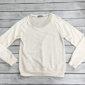 Olivia Moon Cream Embellished Sweater